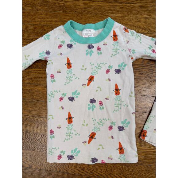 Hanna Andersson Girls' Veggie Print Short John Pajama Size 5 - Picture 2 of 6
